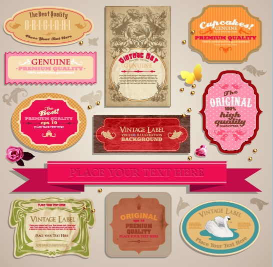 Vintage stickers and labels set 01 vintage stickers sticker labels label   