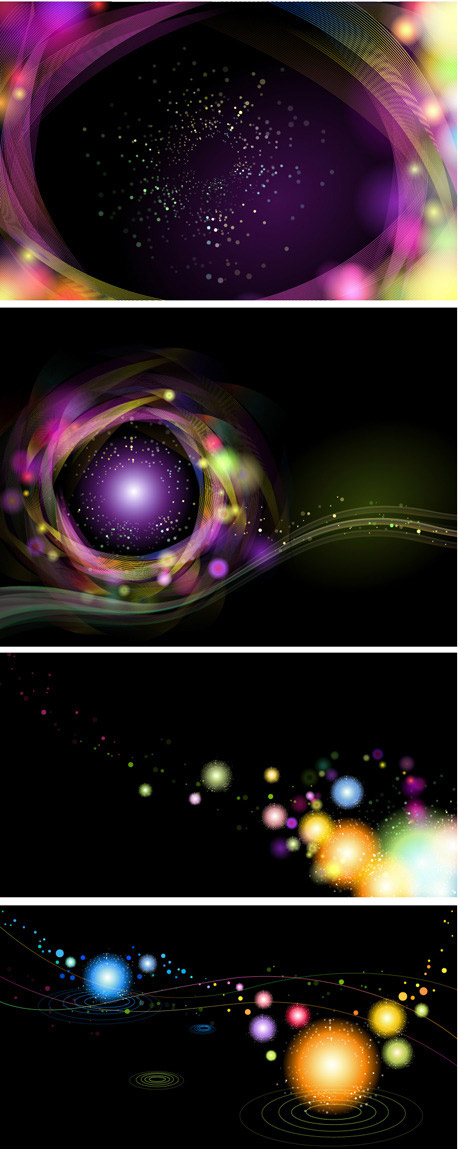 Colorful light dot background vector view lines light handsome glare frame dynamic dot cool circle bright background   