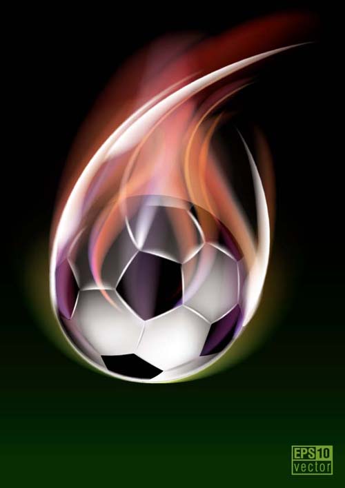 Abstract of Ball with flame design vector 03 flame ball abstract   