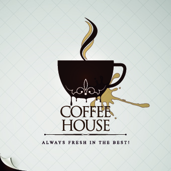 Coffee house menu cover elements vector 01 menu cover Coffee house coffee   