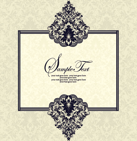 Vector of Exquisite Vintage Floral Borders 02 vintage floral exquisite borders   