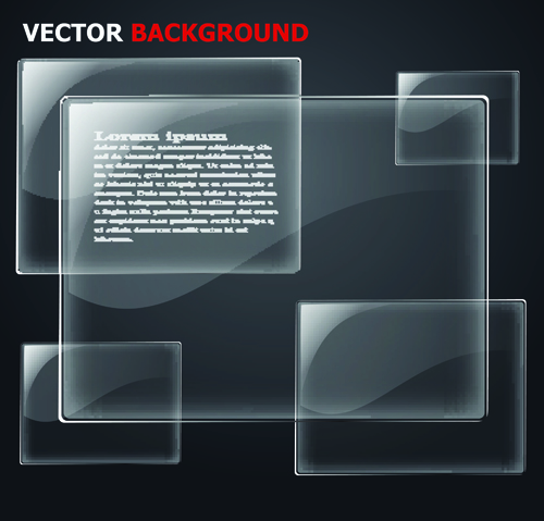 Transparent glass backgrounds vector 03 transparent glass   