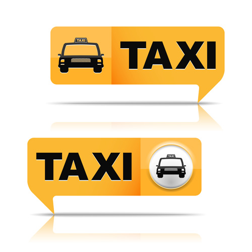 Taxi symbol design vector graphics 01 taxi symbol graphics design   