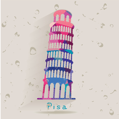 Pisa Leaning Tower vector material tower Pisa material Leaning   