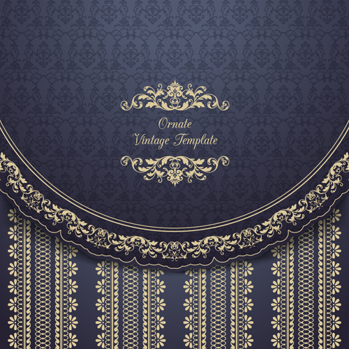 Ornate vintage floral art backgrounds vector 06 vintage ornate floral background   