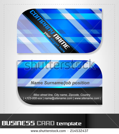 Rounded business cards template vector material 08 template rounded material business cards   