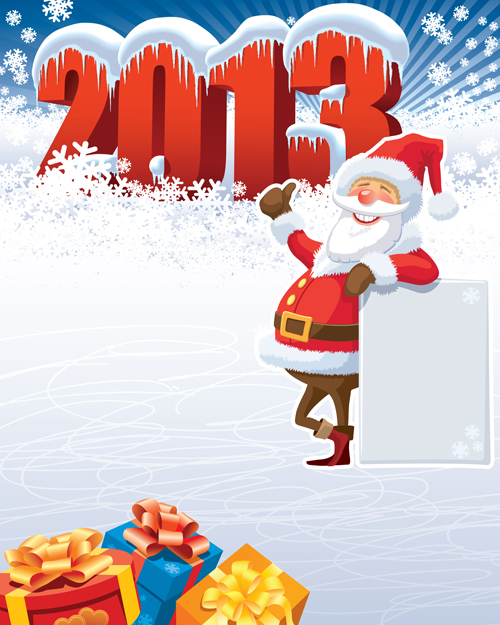 Cute Santa design elements vector graphics 01 santa elements element cute   