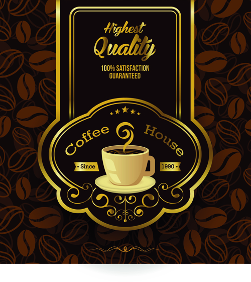 Creative coffee house poster vectors graphics 04 poster house creative Coffee house   