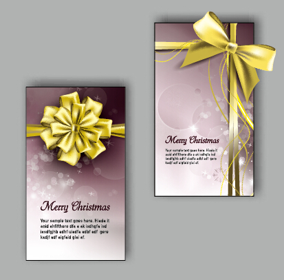 2015 Christmas greeting cards vector set 01 greeting christmas cards 2015   