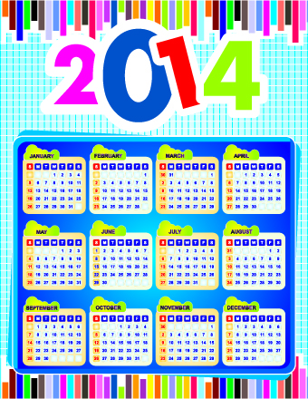 Calendar 2014 vector huge collection 117 Huge collection collection calendar 2014   