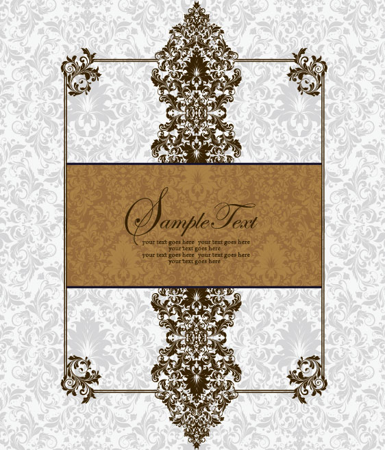 Vector of Exquisite Vintage Floral Borders 04 vintage floral exquisite borders   