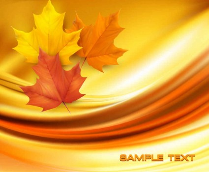 Beautiful maple leaf background vector set 01 maple leaf beautiful background   
