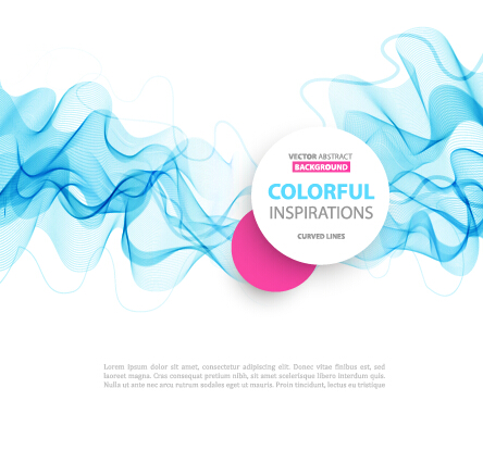 Colored curved lines abstract background vector 03 lines curved colored background   