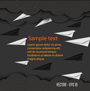 Dark cardboard business template vector 02 dark cardboard business template business   