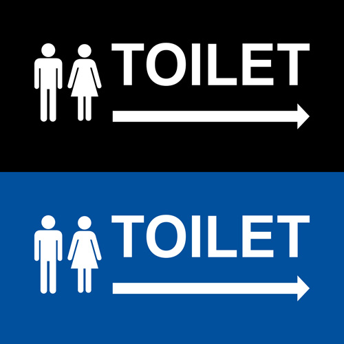 Vector toilet sign man and woman design 02 woman toilet design   