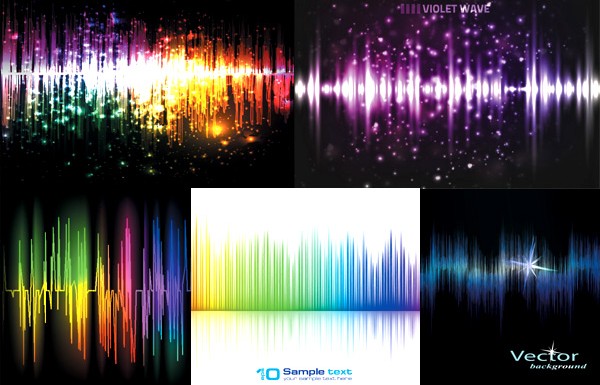 Shiny audio background vector shiny audio   