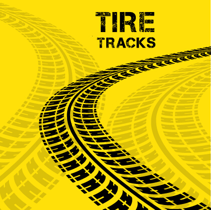 Vector tire tracks backgrounds design 05 track tire backgrounds   