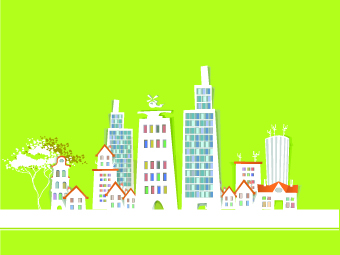 Paper city vector illustration 05 vector illustration paper illustration city   