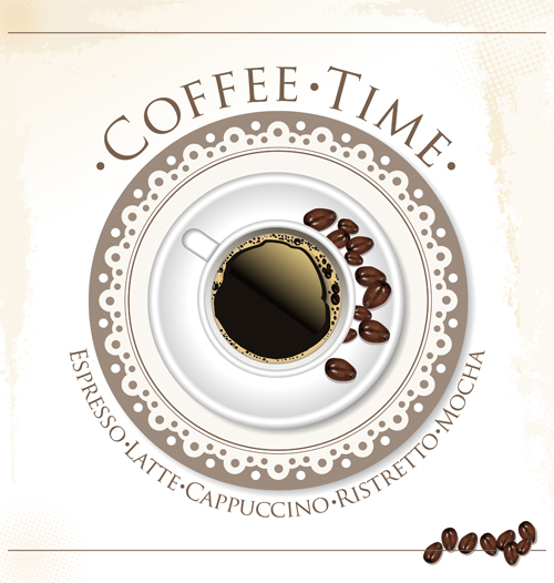 Coffee time design vector 02 time coffee   
