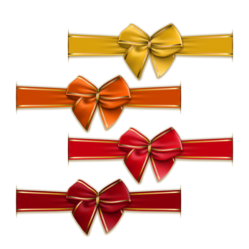 Festival ribbon bow colorful vector set 06 ribbon festival colorful bow   