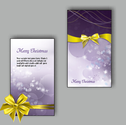 2015 Christmas greeting cards vector set 03 greeting christmas cards 2015   