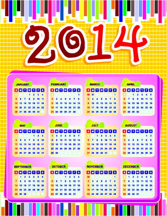 Calendar 2014 vector huge collection 118 Huge collection collection calendar 2014   