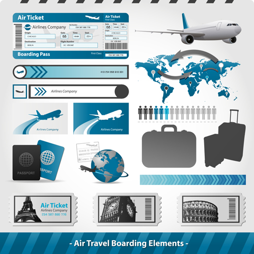 World airlines travel Infographics vector template 02 travel infographics airlines   