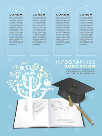 Education and teaching business infographics vector 03 teaching infographics education business   