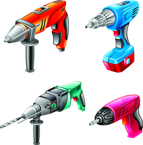 Different Power tools vector graphics 01 tools tool power different   
