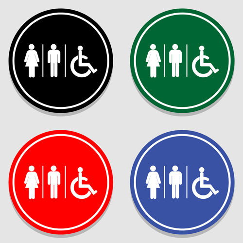 Vector toilet sign man and woman design 10 woman toilet sign design   