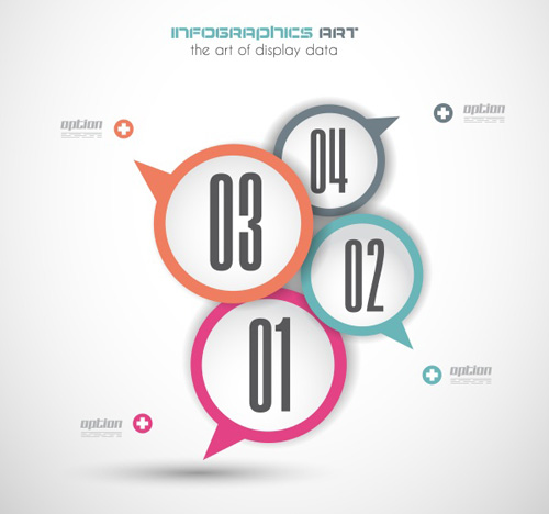 Infographic with speech bubbles vector speech infographic bubble   