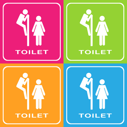 Vector toilet sign man and woman design 07 woman toilet sign design   