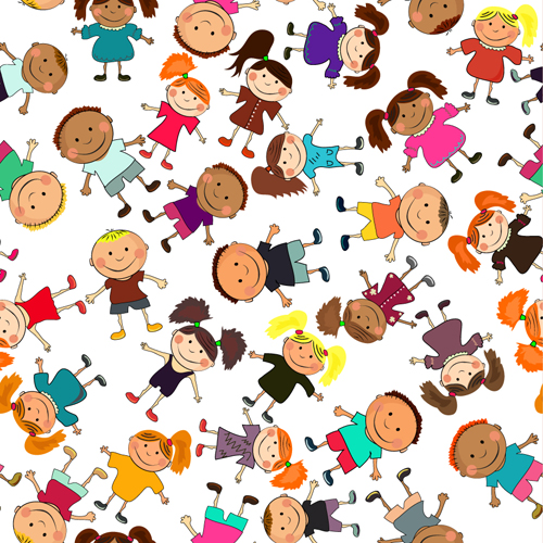 Different Happy Kids design vector graphic 02 kids happy different   