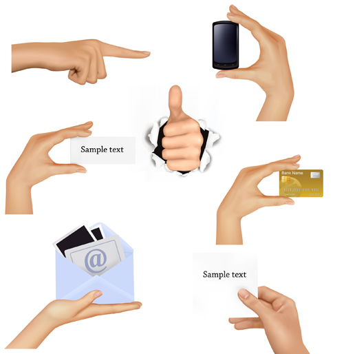 Different Hands gesture design vector 03 hands gesture different   