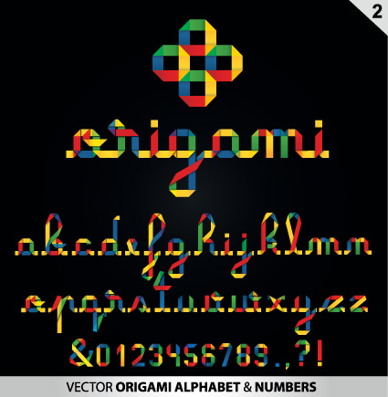 Set of Colorful Alphabet and numbers design vector 06 numbers number colorful alphabet   