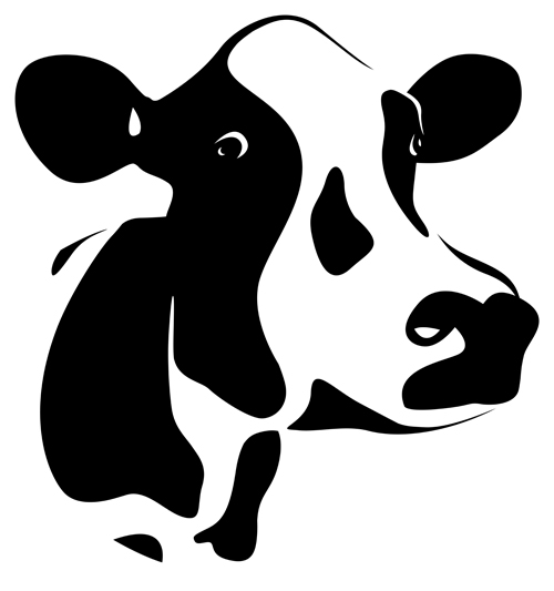 Different Dairy cow design vector graphics 01 different Dairy cow cow   