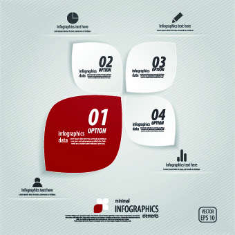 Creative Infographic with Number design vector 03 number infographics infographic creative   