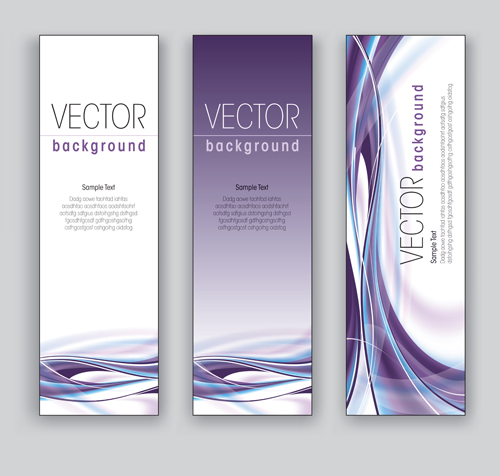 Creative modern banners set vector 03 modern creative banners   