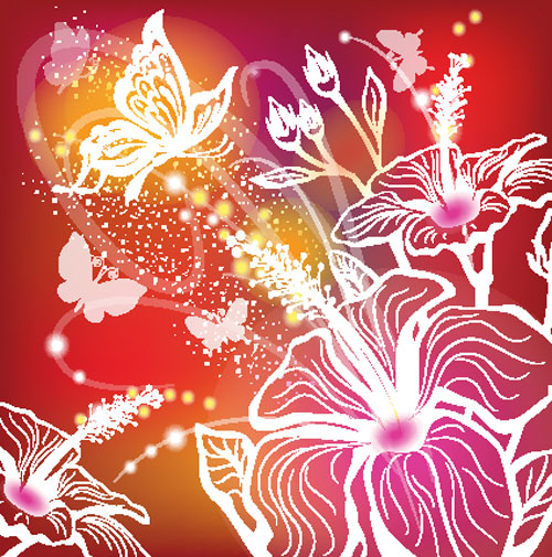 Abstract Flower free vector 02 vector free flower   