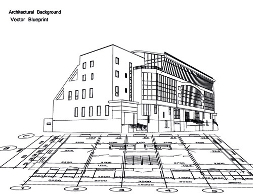 Set Layout of the building design vector graphics 01 layout building   