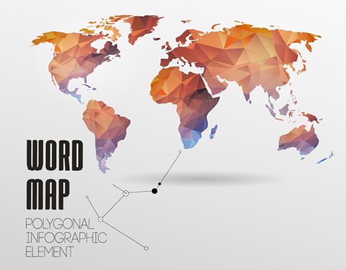 World map with infographics creative vector 04 world map infographics creative   