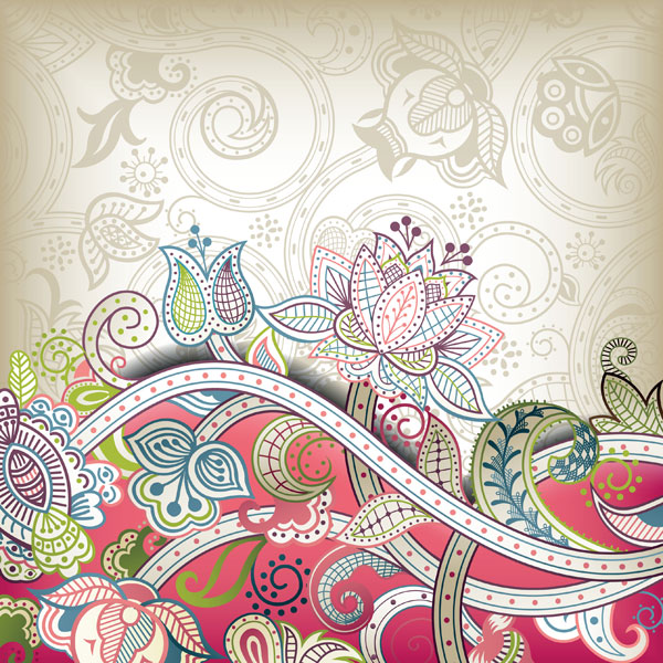 Elements of Ornate Floral Frame vector 04 ornate floral frame floral elements element   