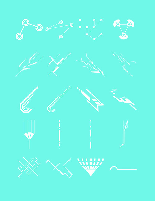 Future concept shapes design vector 01 shapes future concept   