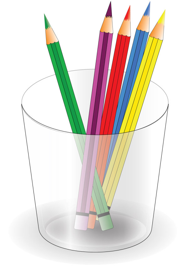 Colorful Pencil and Pencil barrel vector Pencil barrel pencil colorful   