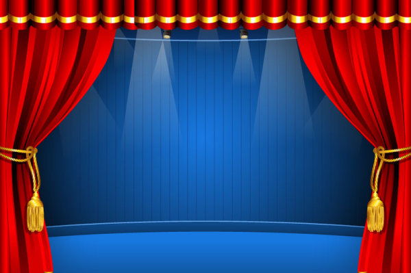 Red curtain elements vector background 04 red elements element curtain   