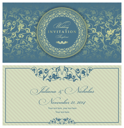 Elegant Invitations vintage style design vector 05 Vintage Style vintage style invitation elegant   