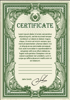 Dark green certificate template vectors 02 template green dark certificate template certificate   