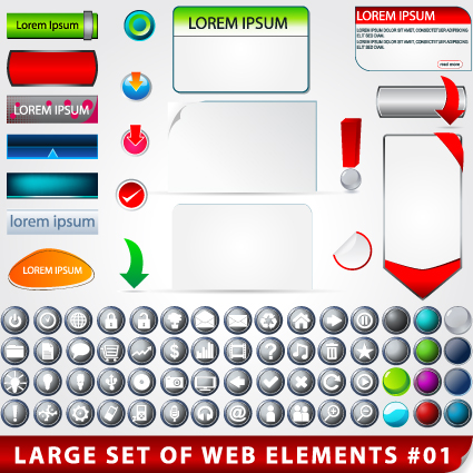 Creative Web design elements vector 03 web design web elements element creative   