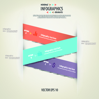 Creative Infographic with Number design vector 04 number infographics infographic creative   