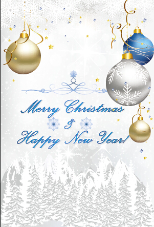 Christmas ball and snow new year background snow new year Christmas ball christmas background   